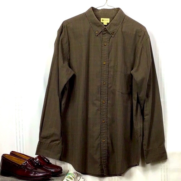 👑 HAGGER ‘Weekender’ Glen Plaid Oxford Long Sleeve - Picture 7 of 7